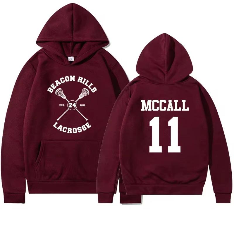 Autumn Teen Wolf Hoodie Beacon Hills Stilinski 24 Lahey McCall Men Womnen Fashion Design Pullover Men's Fleece Hoodies