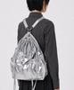 Undercontrol Studio Pocket Detail Detachable Strap Backpack Shoulder Bag Women'S Bag 2-Way Layered Cabbage Bag / Silver Metal Layer