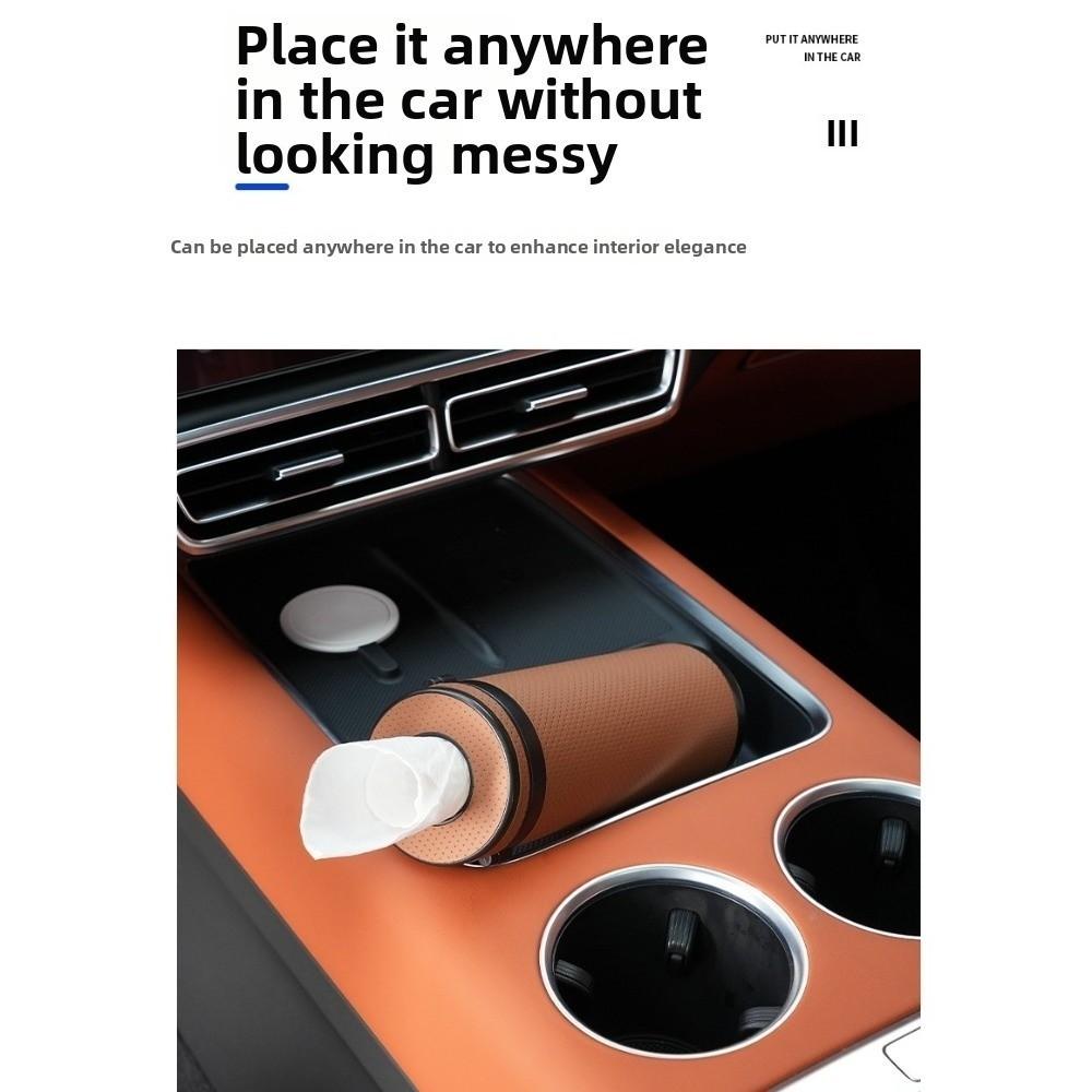 With Safety Breaker Multi-functional Car Tissue Box Car Tissue Tube Storage Bag Kitchens
