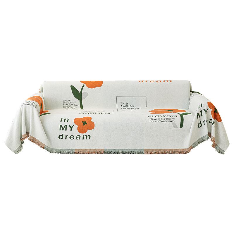 Nowoczesny Prosty Cztery Pory Roku Uniwersalny Ręcznik na Sofę Chenille Pokrowiec na Sofę Wszechstronny Antypoślizgowa Poduszka