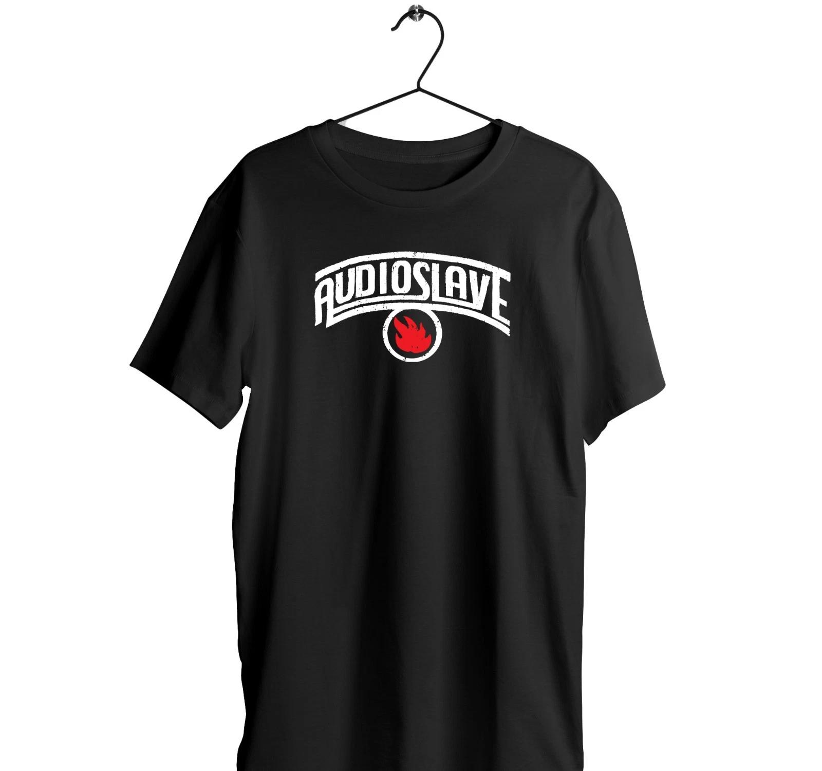 Audioslave Black T-Shirt breathable polyester - Hard rock music festival tee M