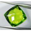 A+ Quality 9.80 Ct NATURAL Peridot Square Cushion Cut CERTIFIED Loose Gemstone