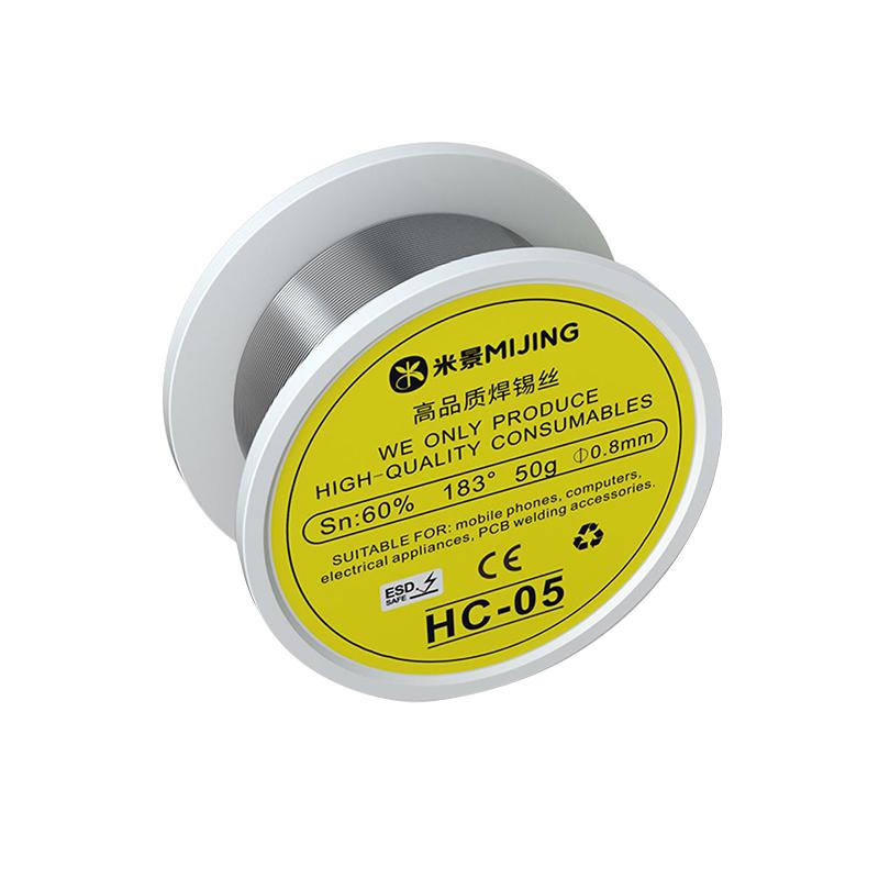 High-Quality 183°F Solder Wire HC 0.3mm, Low Melting Point, Easy for Repairs, No Flux Needed