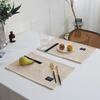 INS Woven Placemats Rectangular Heat-Resistant Dining Experience Minimalist Design Table Mats