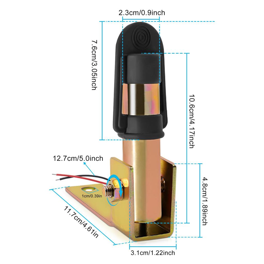 Biqing 1pc Warning Light Bracket for Forklift, Tractor, Truck, Engineering Vehicle Flashing Swivel Warning Light Mounting Hardware L Shape