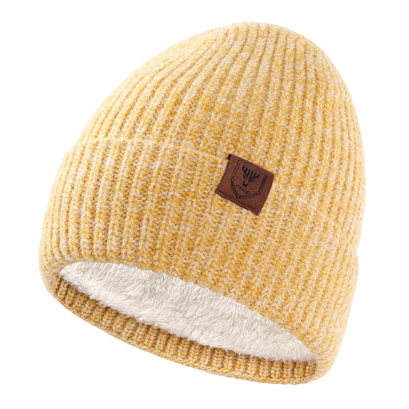 Aozhe Wool Hat for Women In Autumn and Winter Korean Style Fashion and Versatile Warm and Loose Knitted Hat Showing Small Face