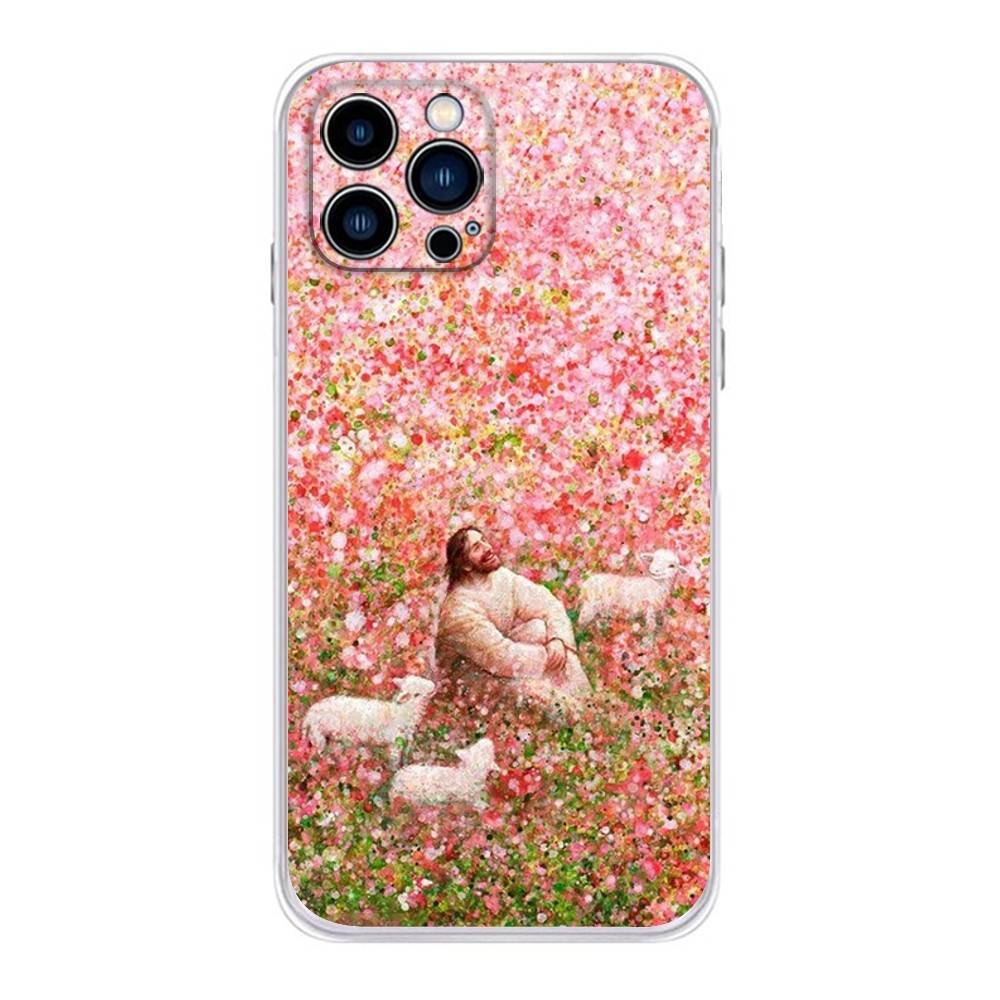 

Verse of The Christian Bible Jesus Phone Case For iPhone 17 16,15,14,13,12,11 Plus,Pro,Max,XR,Plus,E,Mini Transparent Soft Cover iPhone11