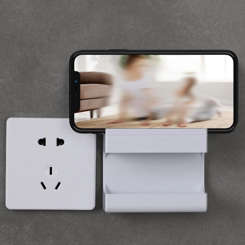 Multi-functional Wall-mounted Mobile Phone Organizer Rack Remote Control Storage Box
