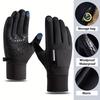 Men's Winter Outdoor Warm Gloves, Windproof Waterproof Touch Screen Gloves, Non-slip Cold Gloves, for Outdoor Running Riding Skiing Fishing Driving