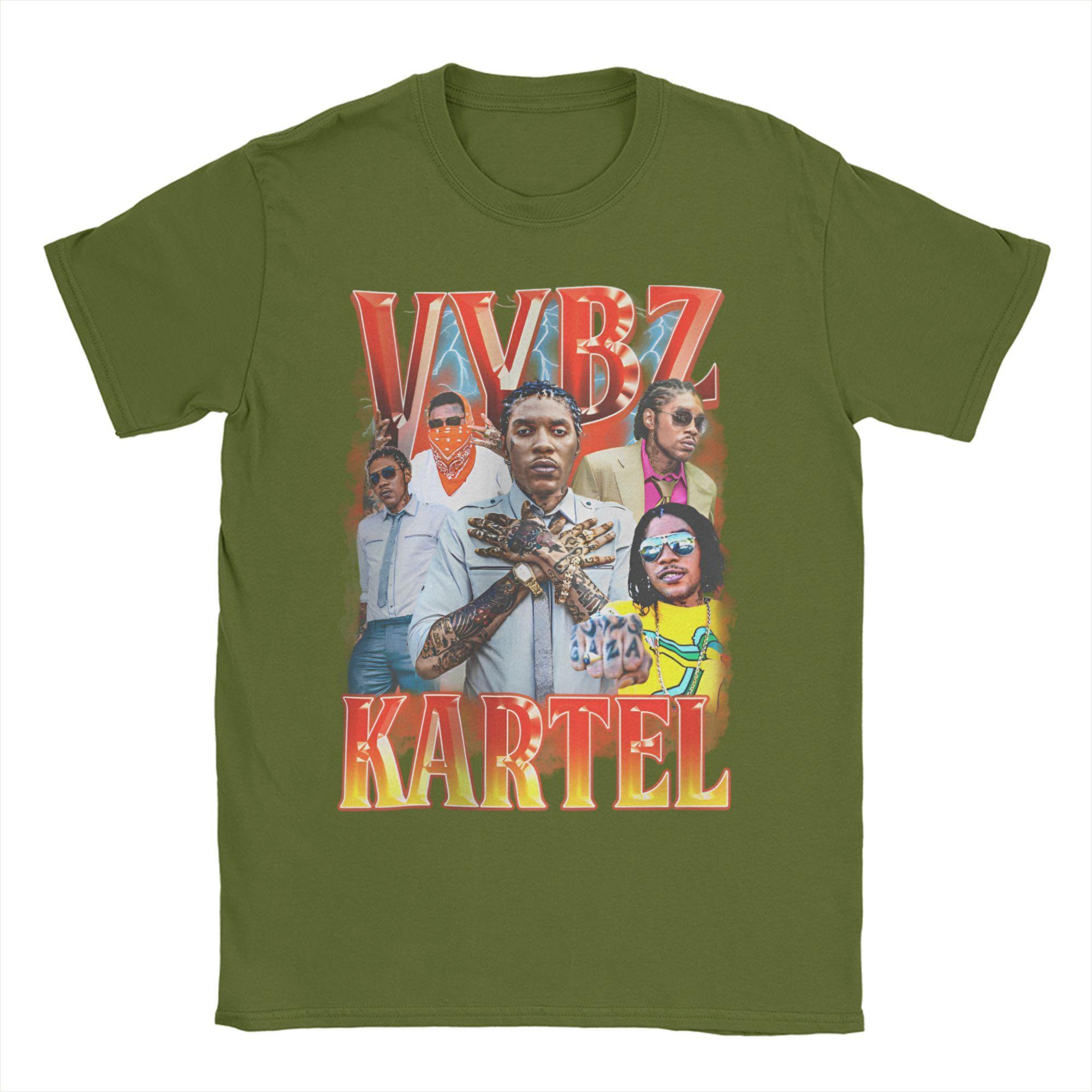 

Rapper Vybz Kartel T-Shirt Summer 100 Cotton T-Shirts For Man Novelty Printed Tshirt Short-Sleeved Funny Top Tees 4XL
