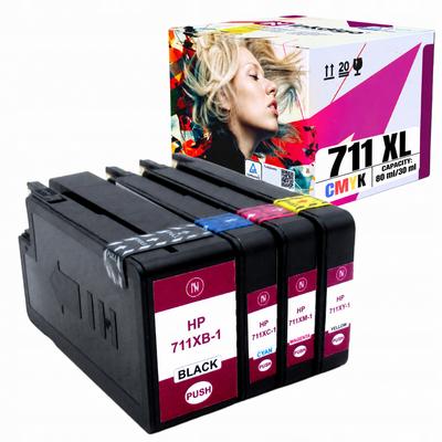 Inkdigo 711 XL Ink Compatible with HP DesignJet T120 T130 T125 T520 TÜV Certified