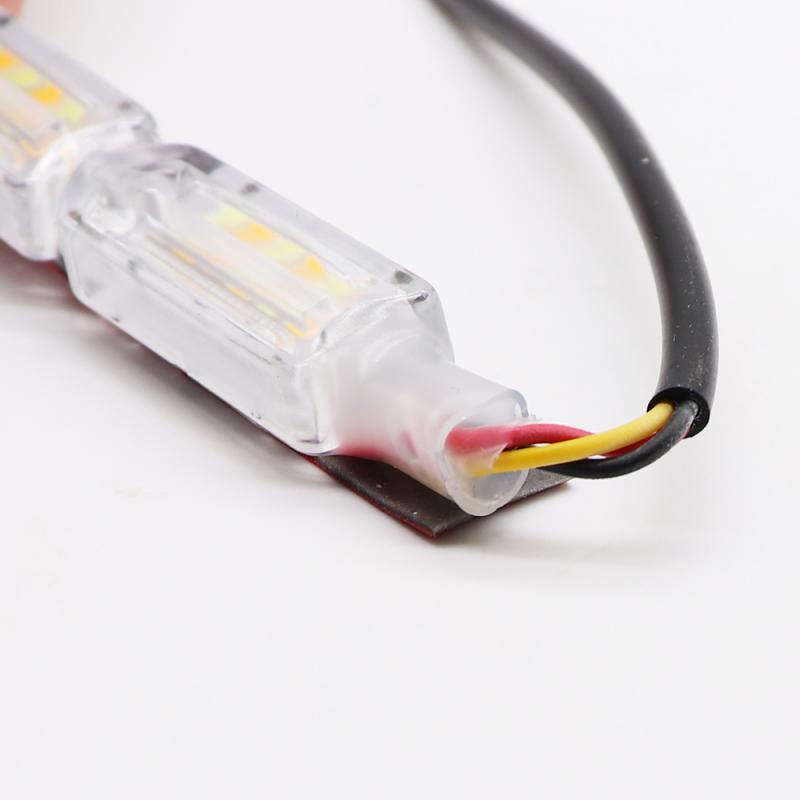 2/1 buc. Lumină de zi LED super luminoasă, rezistentă la apă, flexibilă, DRL, streamer, lampă de semnalizare, benzi de lumină pentru faruri