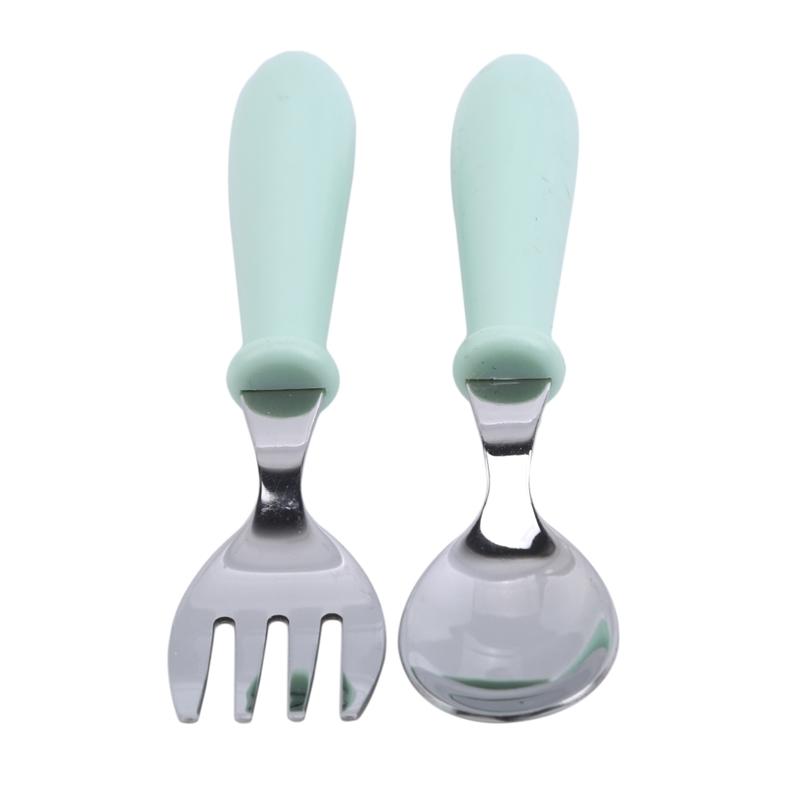 Baby Tableware Set Children Utensil Toddler Dinnerware Cutlery Infant Food Feeding Kids Spoon Fork