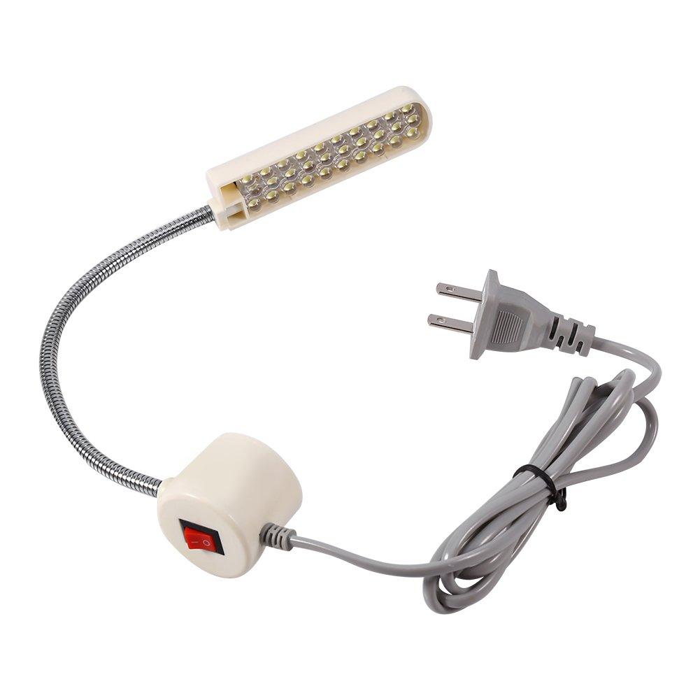 

LED Desk Light Gooseneck Lamp for Sewing Machine Magnetic Base 30 LEDs 110-240V