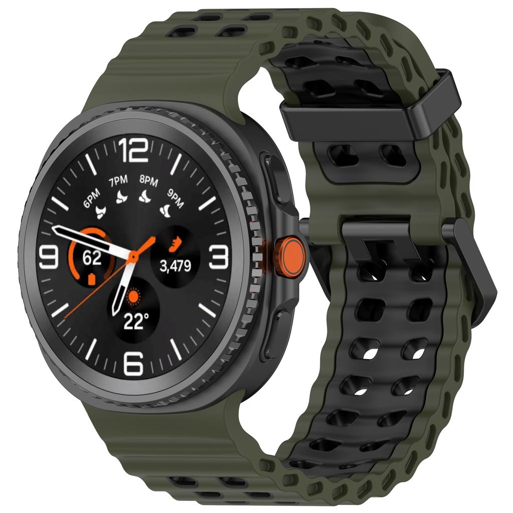 Ocean Silicone Strap for Samsung Galaxy Watch 8 40mm 44mm/8 Classic 46mm Bracelet Breathable Wristband for Galaxy Watch 8 Band