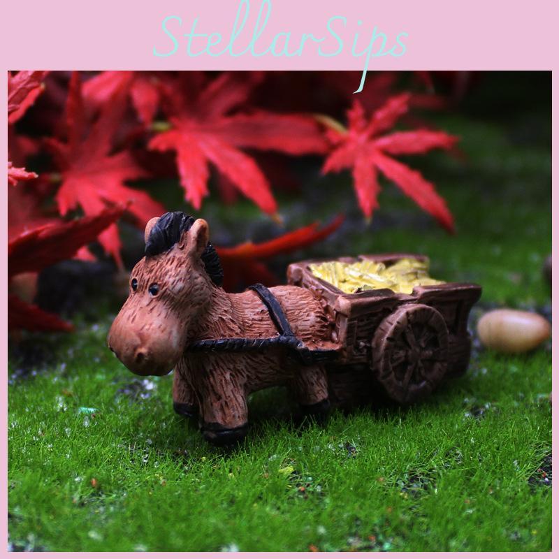 Creative Resin Animal Car Micro Landscape For Garden Decor And Gift Giving
