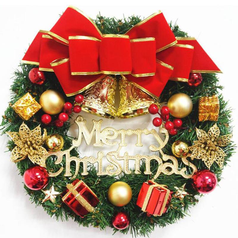 Christmas Wreath 30/40cm Xmas Decor Window Display Props Creative Gift