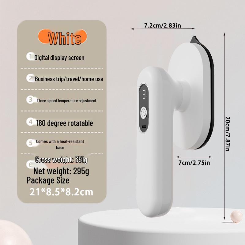 Portable Wireless Handheld Folding Garment Steamer & Iron for Travel Wireless Charging Portable Iron белый