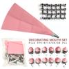 Silicone Pastry Bag Tips Kitchen DIY Cake Icing Piping Cream Decorate Tool Reusable Pastry Bag+Stainless Nozzle