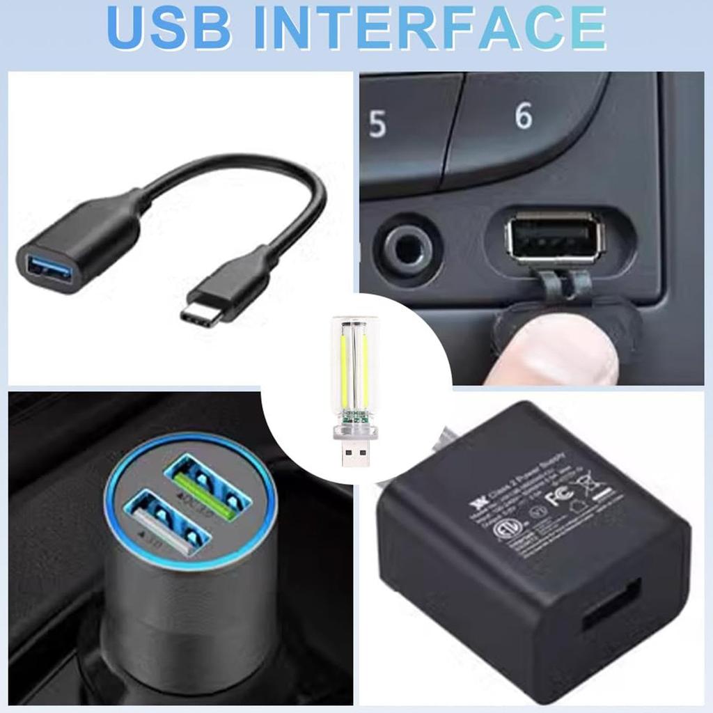 USB Car Light - Energy Saving Auto Interior LED Touch Light, Practical USB Car