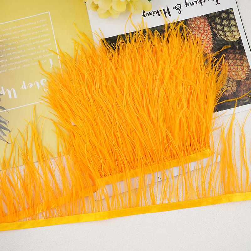 1M 10-13Cm Ostrich Feather Fringed Jewelry Handicrafts Clothing Decorative Accessories
