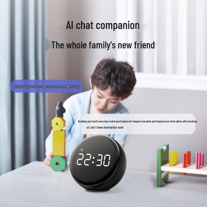 Xiao Du Smart Alarm Clock Speaker Pro with Large Digital Display