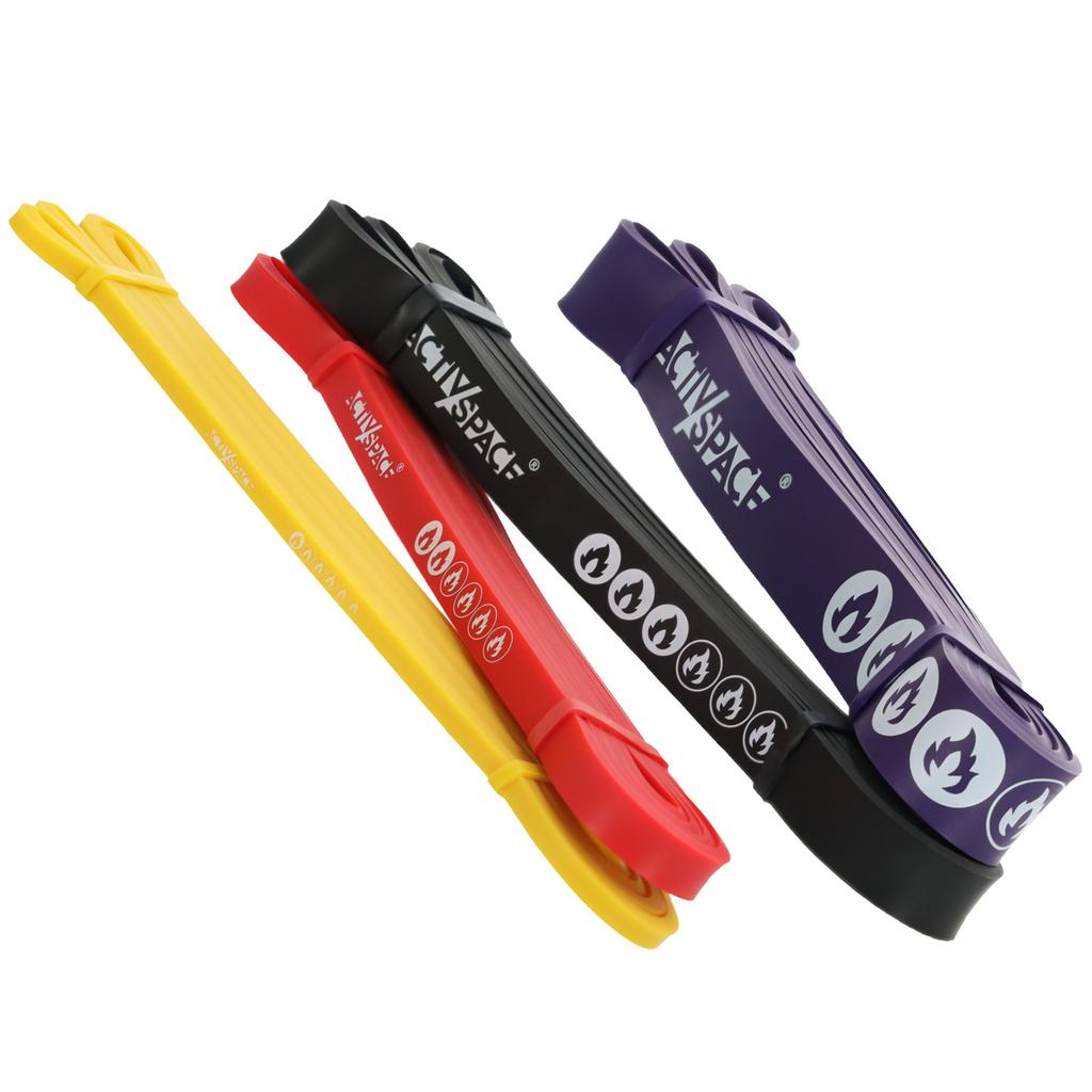 Set Of 4 Exercise Bands Latex Resistance Bands - Power Band
