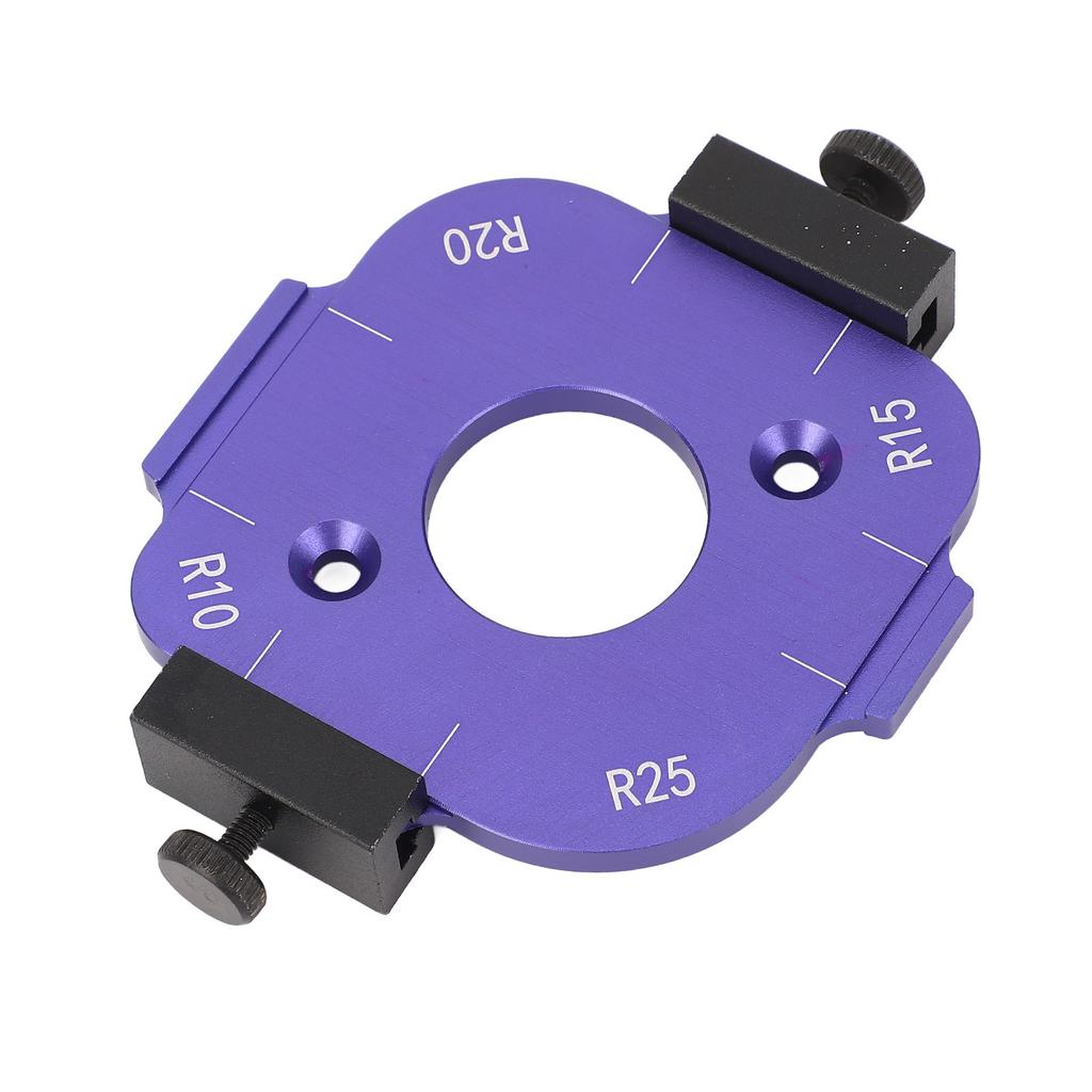 Round Corner Radius Template R10 R15 R20 R25 Anodized Aluminum Alloy Router Corner Jig for