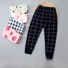 Dziecięca bawełniana piżama Jednokolorowe spodnie jesienne dla chłopców i dziewcząt