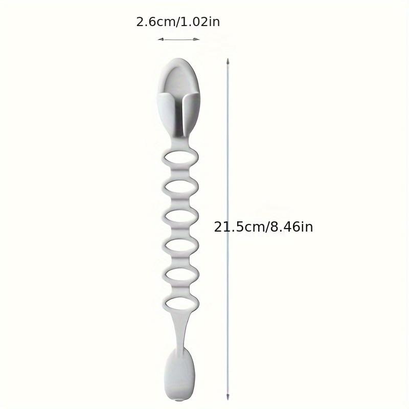 Portaoggetti da Cucina Multifunzione in Filo Metallico | Supporto in Plastica con Organizer per Cavi Dati e Avvolgicavo