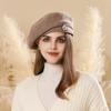 Japanese Retro Woolen Beret - Autumn/Winter Fashionable, Versatile, Face-Slimming Hat for Women
