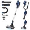 Poweart V870 Cordless Stick Vacuum Cleaner, 30Kpa Powerful Suction 8 In 1 Self-Standing Handhel Vacuum, Blue, Purple