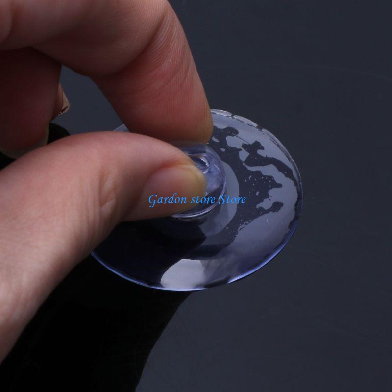 B0KB 100 Pcs Clear Suction Cups Without Hooks PVC Plastic Sucker Utility Sucker Pads