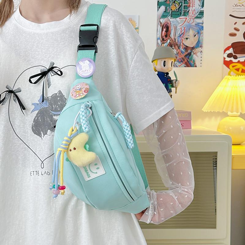 Sports Large Capacity Chest Bag Student Crossbody Bag Women's Waist Bag