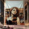 Wandbehang Wandteppich, Lana Del Rey Bedruckter Stoff Hintergrund für Schlafsaal Party Dekoration