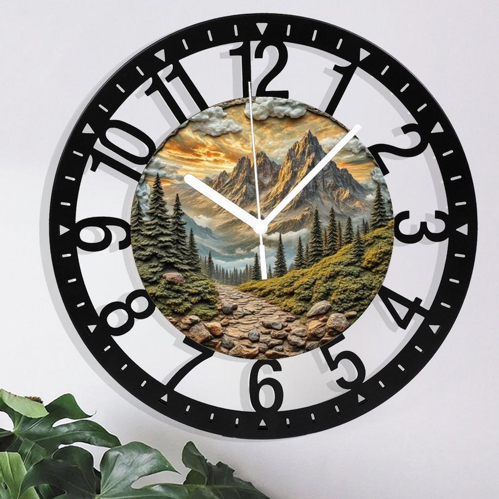 25cm Iron Round Wall Clock Multi-Pack with Different Styles