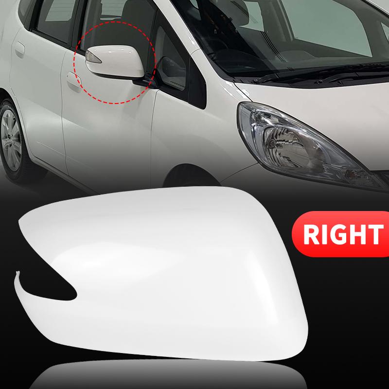 Side Rearview Mirror Cap Cover For Honda Fit Jazz 2009 2010 2011 2012 2013 Door Wing Side Mirror Housing With Signal Lamp Hole