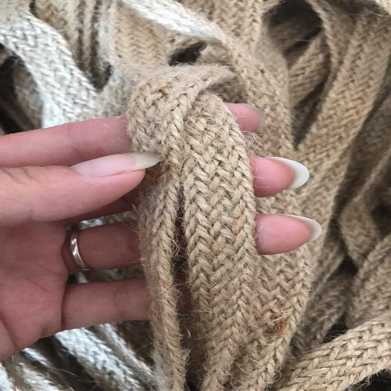 

Джутовая веревка шириной 1,2 см, 1,5 см, 2 см, плоская пеньковая веревка, ручная работа по плетению пеньковой веревки, декоративная пеньковая веревка Jute primary color * 1.5CM