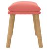 Footstool Pink 45 X 29.5 X 35 Cm Velvet