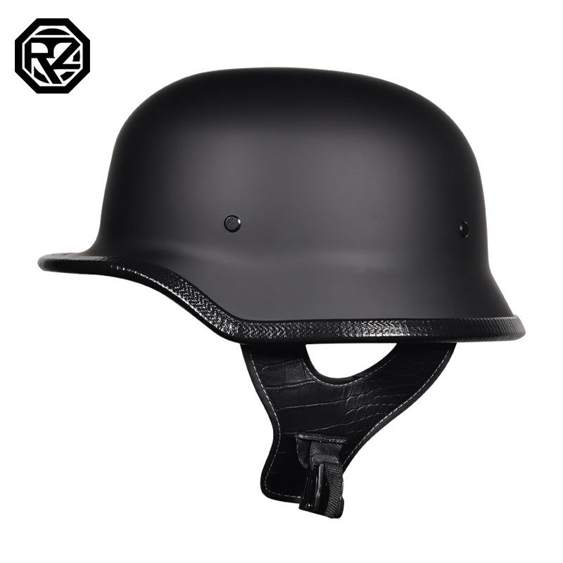 German Military Helmet Motorcycle Helmet Men's and Women's Half Helmets Helmets Cruise Locomotive Protection Riding Breathable Lightweight