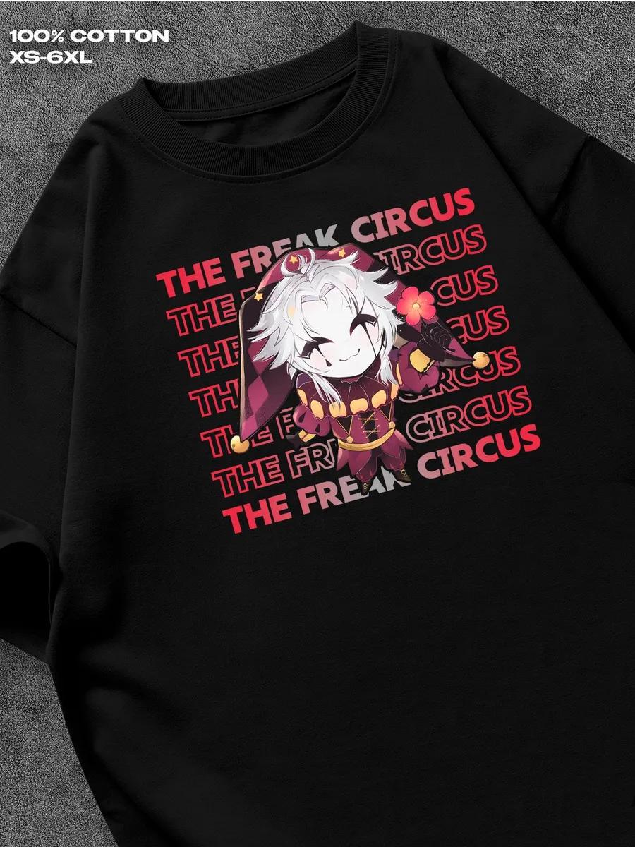 

Футболка The Freak Circus Мужская футболка Женские футболки с принтом букв Футболка с коротким рукавом Повседневная уличная футболка Топ L
