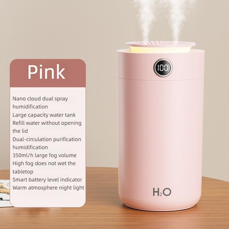 Nano Dual Spray Air Humidifier Indoor Water Replenishment And Humidification Sprayer Ultra-quiet Large Capacity Humidifier