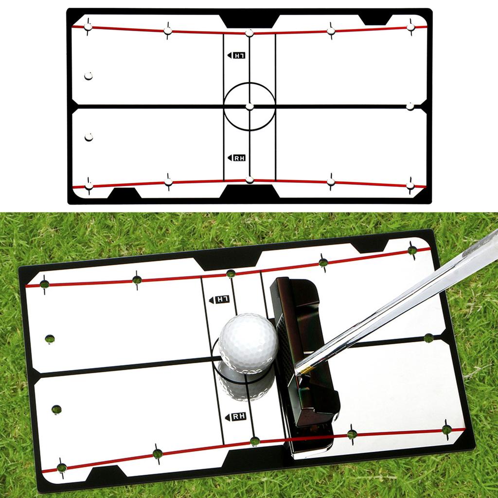 Golf Putting Mirror Portable Golf Training Aid Golf Swing Trainer Alignment Mirrors Golfing Accessories Indoors Outdoors