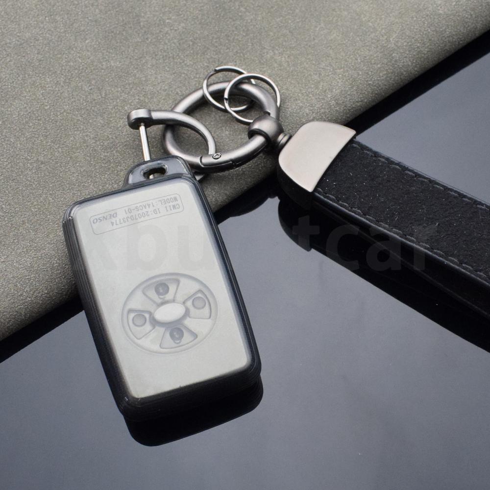 Transparent Tpu Shell Fob Holder For Toyota Noah Tarago Mark X Rav4 Voxy Corolla Yaris Estima Car Key Case Cover Accessories