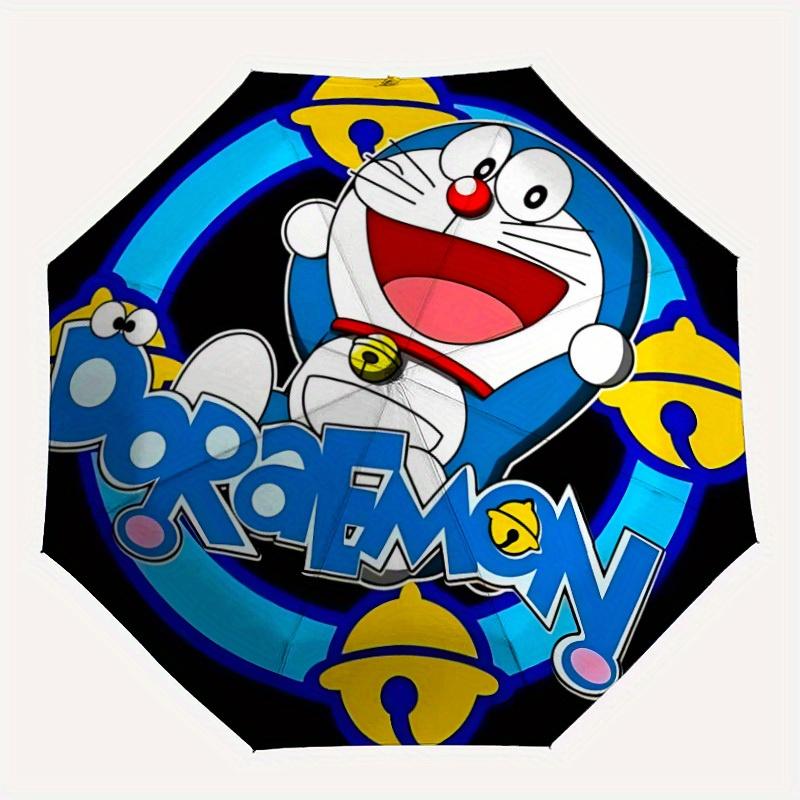 

1pc Doraemon Automatic Opening/closing Umbrella, Foldable Sunshade, Perfect Gift for Friends, Durable Plastic Handle yy250808081