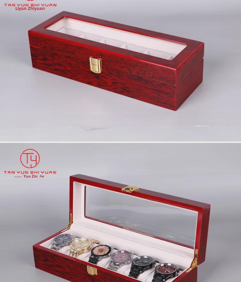 Tan Yun Zhiyuan Einbrennlack Uhren-Ausstellungs- & Aufbewahrungsbox