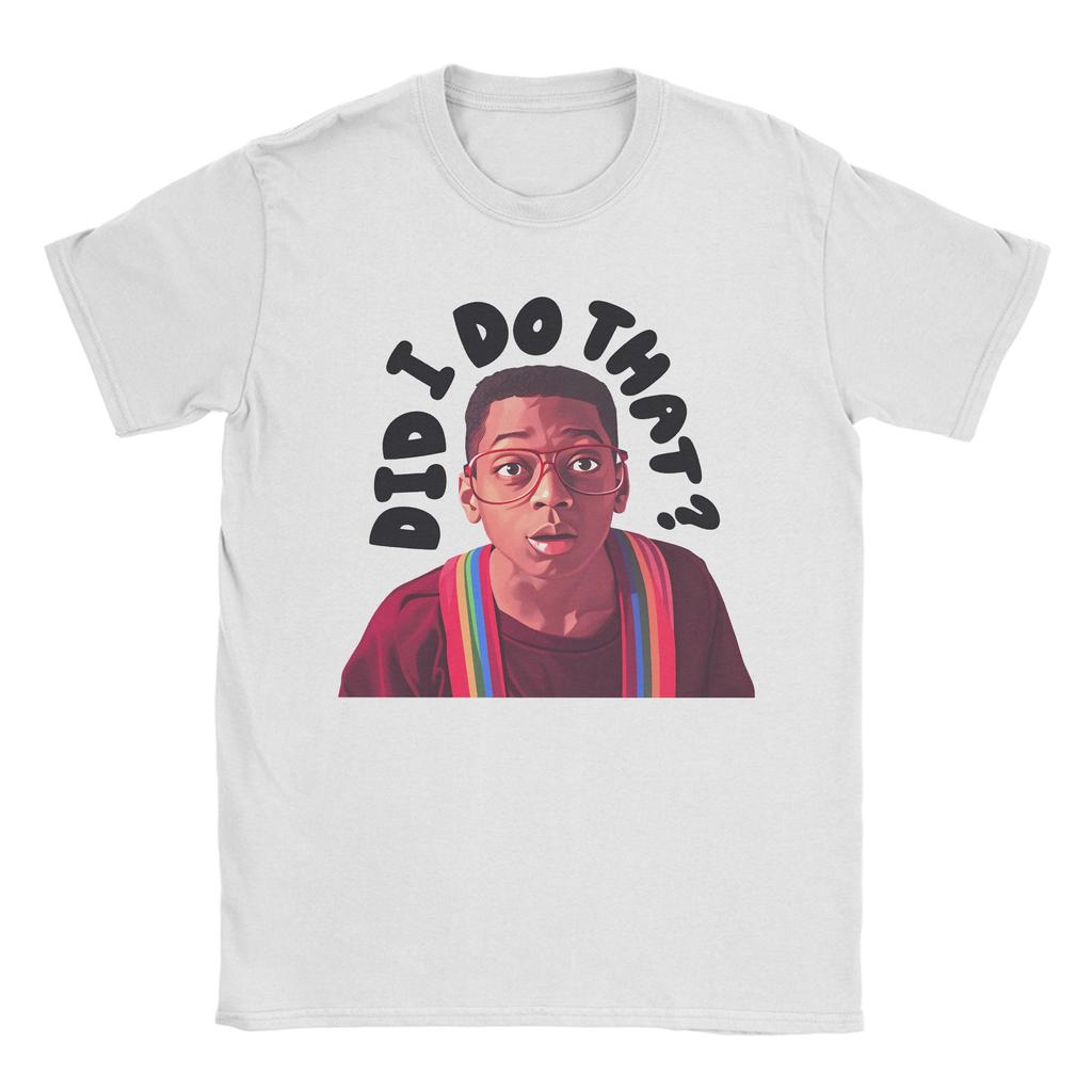 Sommer Steve Urkel Habe ich das gemacht Hip Hop T-Shirts Baumwoll-T-Shirt für Männer Y2K Spaß Großhandel Kurzarmbekleidung