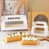 10/20 Sets New Color Cake Roll Packaging Portable Box Long Swiss Roll Cardboard Box Mousse Towel Roll Clear Window Packaging Box
