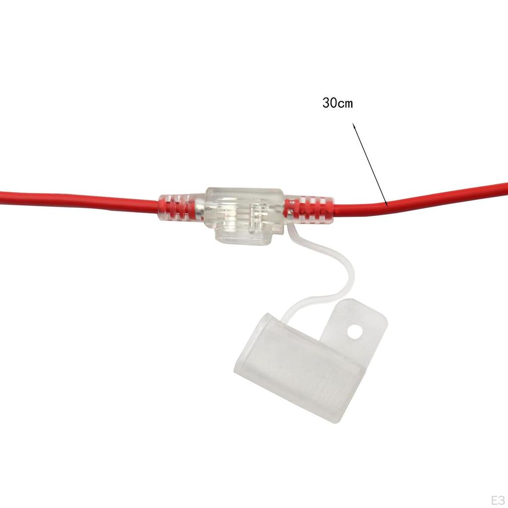 Inline Holder Box with Cover, Waterproof 12AWG for Truck Motorcycle