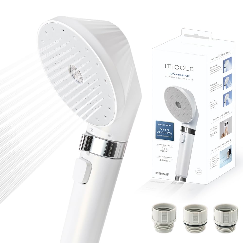 

Iris Ohyama Shower Head Ultra Fine Bubble SH-M01-W